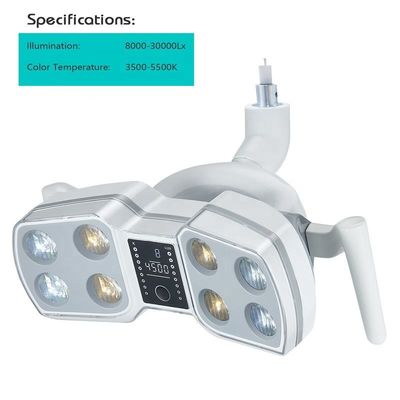 Démontable universel de lumières chirurgicales dentaires Shadowless avec 8 ampoules