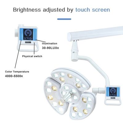 Lampe dentaire blanche de Multiscene LED, lumière dentaire pratique d'halogène de chaise
