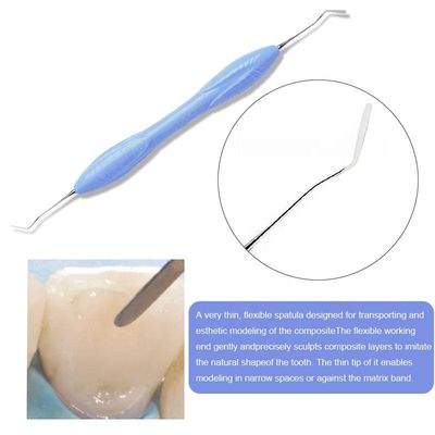 Instruments chirurgicaux dentaires de poignée de silicone pour le remplissage composé multicolore