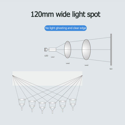 3500-5500K LED Chaise Dentaire Lumière Amovible Shadowless 8 Ampoules