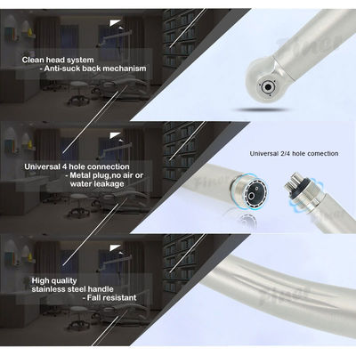 Acier inoxydable Handpiece dentaire à grande vitesse avec anti un tel bruit arrière moins que 60db