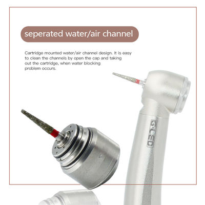 Unité dentaire de Handpiece actionnée par turbine avec la lumière du générateur LED