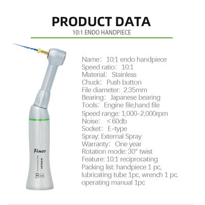 Gamme de vitesse dentaire d'unité de Handpiece de bouton poussoir de type prise de 000-2 E