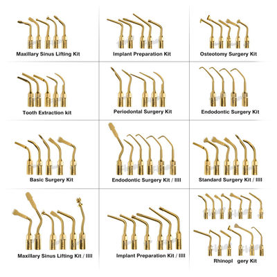25KHz Piezo chirurgie osseuse Conseils pour le sinus Levé d'extraction dentaire chirurgie parodontale