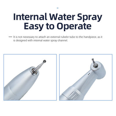 25000 tours par minute Dentist Handpiece Set Internal Water Spray Air Motor Contra Angle Droite