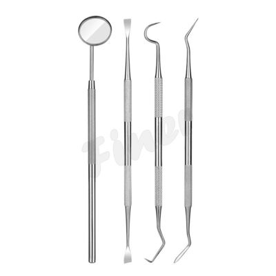 Outils de nettoyage des dents oraux en acier inoxydable avec miroir de la bouche