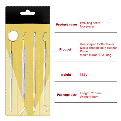 Outils de nettoyage des dents oraux en acier inoxydable avec miroir de la bouche