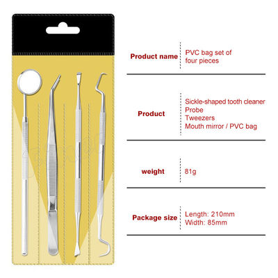 Outils de nettoyage des dents oraux en acier inoxydable avec miroir de la bouche