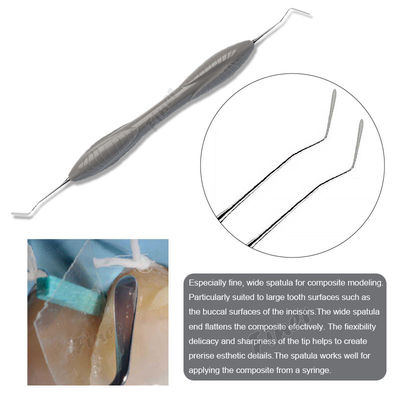 Instrument de remplissage en résine composite dentaire 7 pièces en acier inoxydable