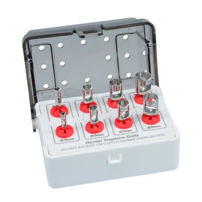 Kit de forage pour implants dentaires pour os