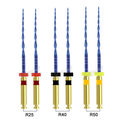 Fichiers rotatifs de nickel et de titane pour le canal radiculaire dentaire Fichiers protaper pour l' endodontie