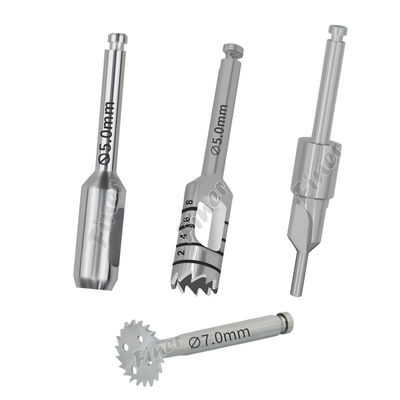 Coupeuse de tissus mous Profondeur marquée Forage à la tréphine Forage de coupe d'implants dentaires Forage chirurgical