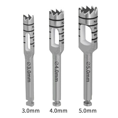 Coupeuse de tissus mous Profondeur marquée Forage à la tréphine Forage de coupe d'implants dentaires Forage chirurgical