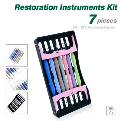 Équipement de prothèse dentaire ensemble d'instruments de restauration esthétique pour le remplissage de résine non adhésive