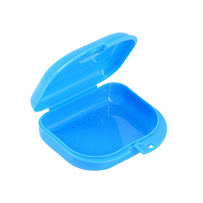 Coloriage en plastique sur mesure étui de retenue UV orthodontique boîte de stockage de dentures en plastique boîte de retenue dentaire