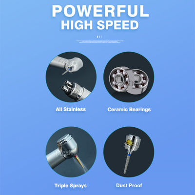 Turbine dentaire à propulsion aérienne en acier inoxydable