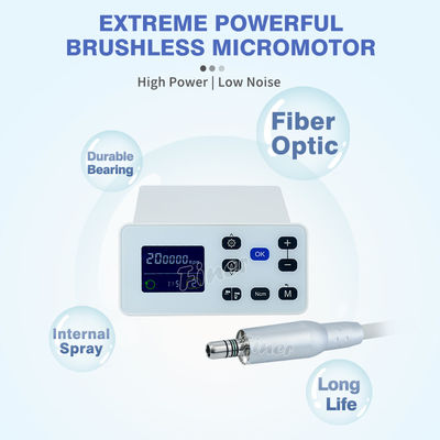 Moteur électrique dentaire sans brosse électrique dentaire avec micro-moteur clinique à pulvérisation interne