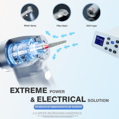 Dentiste électrique à moteur à vitesse lente avec 1:5 accélération à grande vitesse